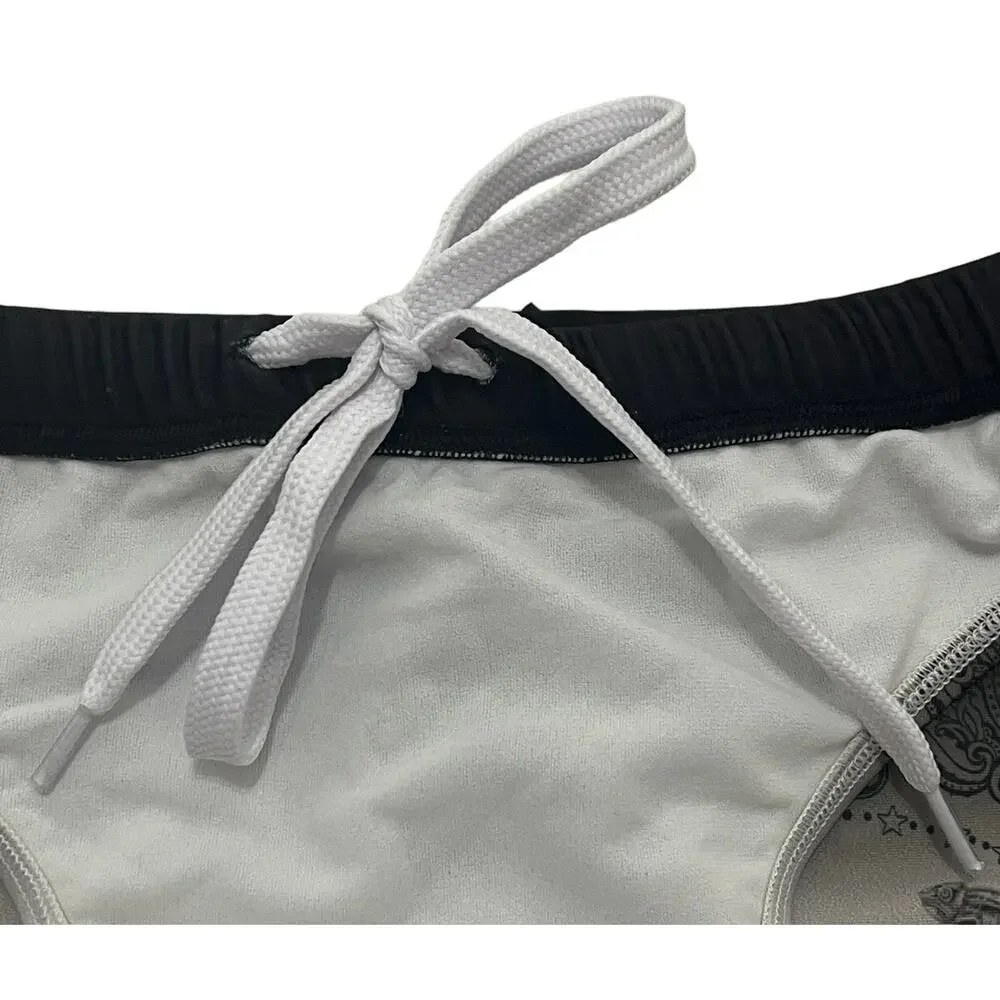 6-56 ROBERTO CAVALLI Just Cavalli Speedo Drawstring Adjustable Black Large